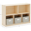 EdQ 2-Shelf 5-Compartment Storage 30'' - Natural - Storage - 5