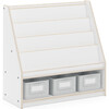 EdQ Book and Bin Display- White - Bookcases - 1 - thumbnail