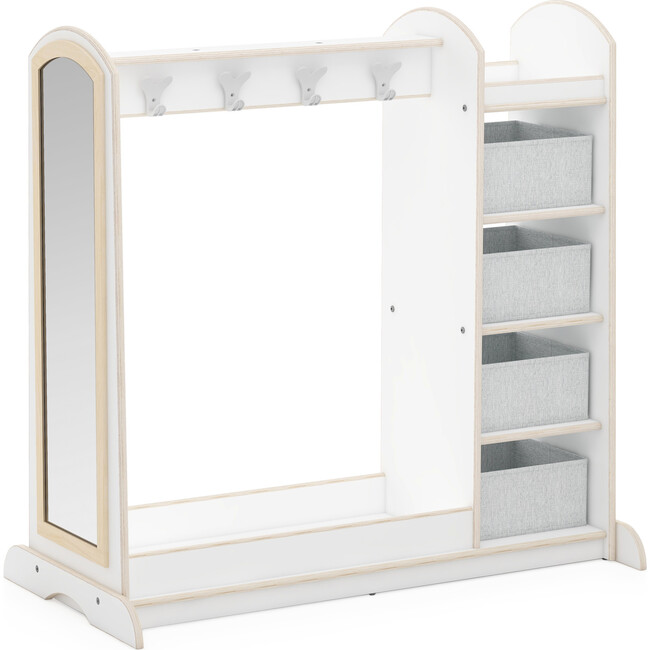 EdQ Dress Up Storage with Bins- White - Storage - 3
