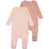 2 Pack Footies, Pink - Footie Pajamas - 1 - thumbnail