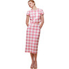Women's Leilani Pencil Skirt, Pink & Ivory - Skirts - 1 - thumbnail
