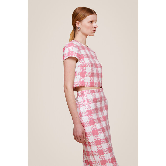 Women's Leilani Pencil Skirt, Pink & Ivory - Skirts - 3