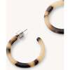 Mini Semi Hoops, Blonde Tortoise - Earrings - 2