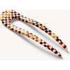 French Hair Pin, Tortoise Checker - Hair Accessories - 2