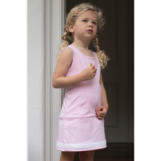 Girls Hadley Shift Dress, Baby Pink - Dresses - 2