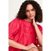 Women's Sol Short Ruffle Cuff Sleeve Smocked Top, Zinnia - Blouses - 5
