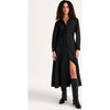 Women's Liberty Long Sleeve Pintuck Buttoned Belted Dress, Black - Dresses - 2