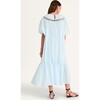 Women's Harmony Ruched Yoke Elbow Sleeve Dress, Air - Dresses - 4