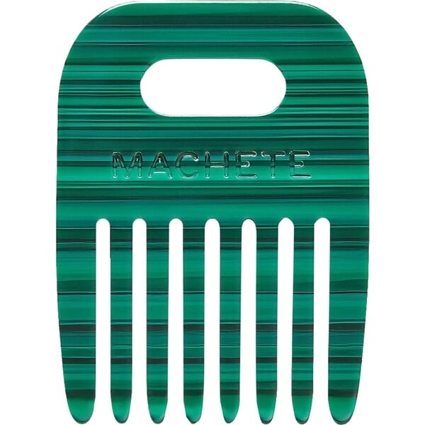 Wide Tooth No.4 Short Comb, Malachite MACHETE Hair Accessories