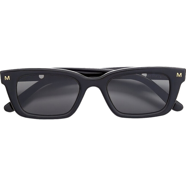 Ruby Rectangular 90s Sunglasses, Black