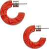 Muse Semi Hoops, Poppy - Earrings - 1 - thumbnail