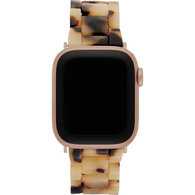 Apple Watch Band Universal Fit, Rose Gold Hardware & Blonde Tortoise