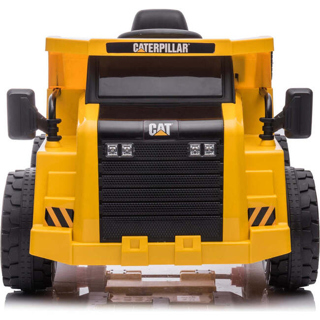 12V CAT Electric Dump Truck 1 Seater Ride-On (Yellow) - Ride-Ons - 4