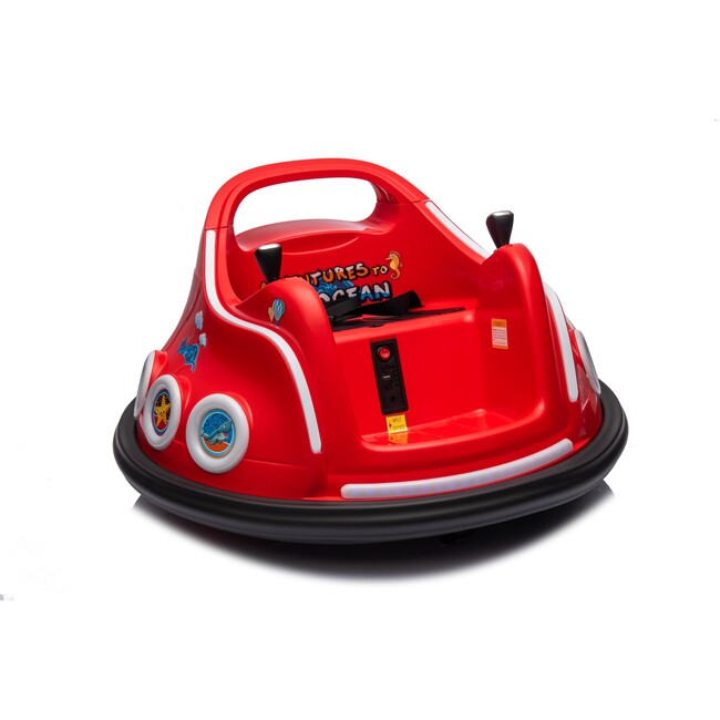 12V Freddo Bumper Car 1 Seater Ride on for Kids (Red) - Ride-Ons - 4