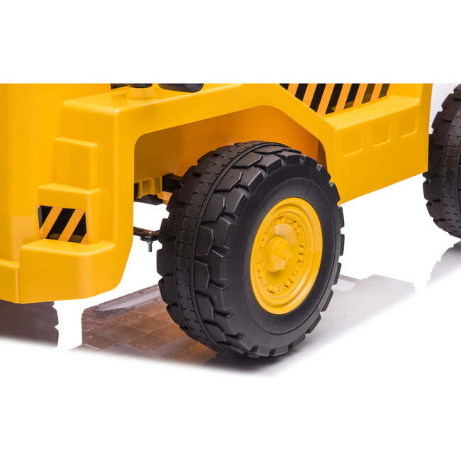 12V CAT Electric Dump Truck 1 Seater Ride-On (Yellow) - Ride-Ons - 5