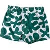 Cole Abstract Print Drawstring Boardies, Dark Green - Swim Trunks - 5