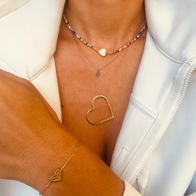 Women's Jane Heart Beaded Necklace - Necklaces - 2