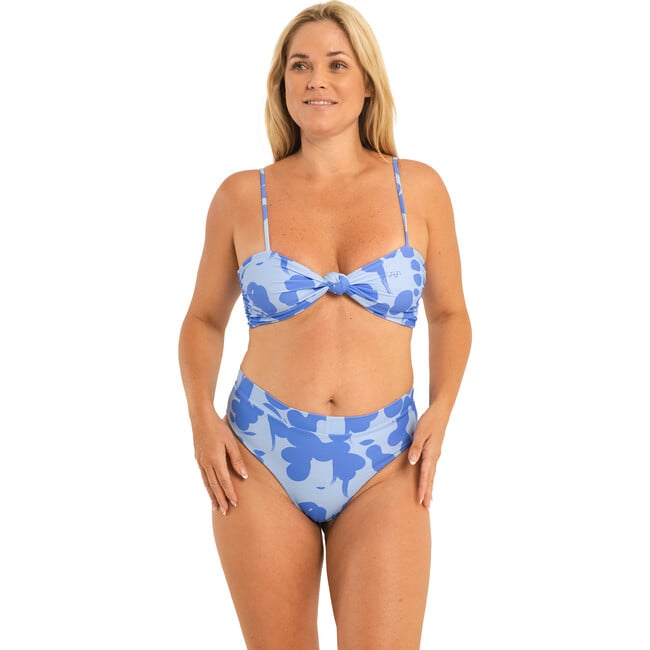 Women's Izzy Print Bikini Bottom, Blue Ladies - Two Pieces - 3