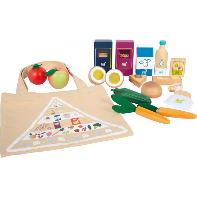 Wooden Market Food Playset