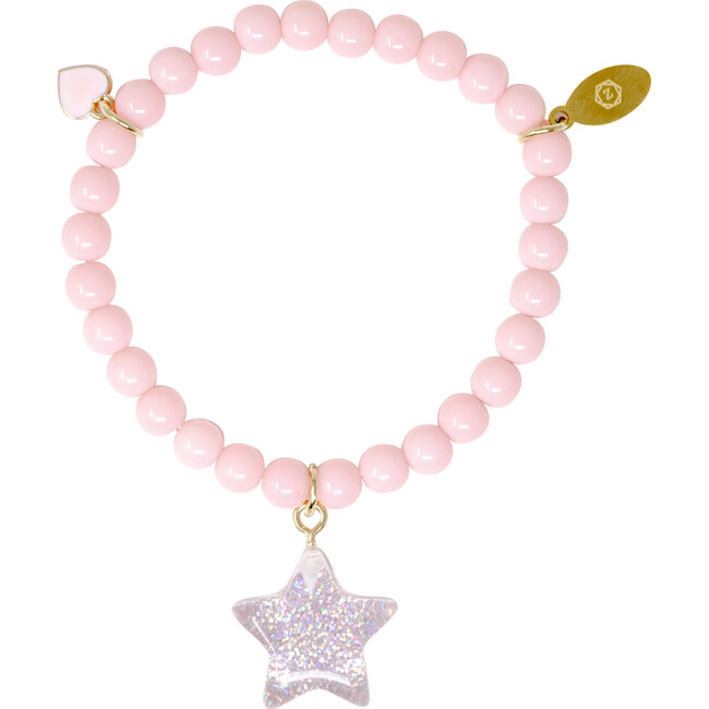Star Bead Bracelet, Pink
