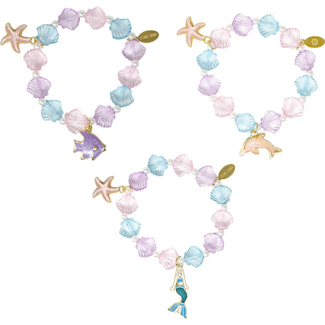 Mermaid & Seashell Bracelet Set