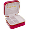 Happy Face Sparkle Jewelry Box, Hot Pink - Bags - 3