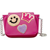 Crossbody Patch Handbag, Hot Pink - Bags - 1 - thumbnail
