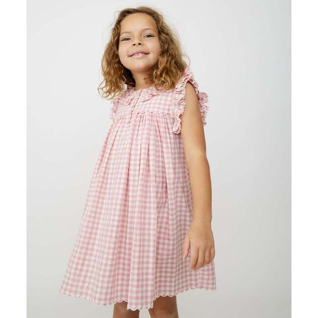 Sadie Dress, Rose Check - Dresses - 2