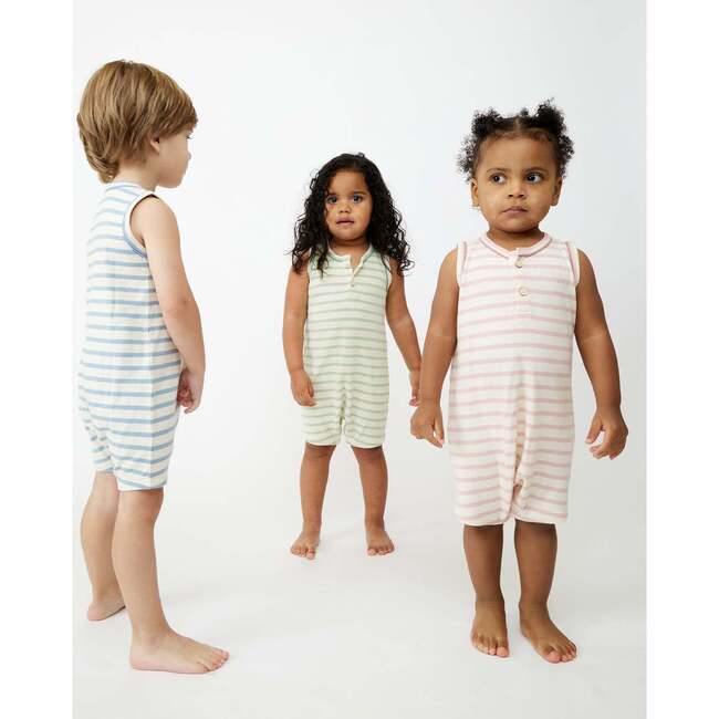 Lachlan Romper, Petal Stripe - Rompers - 3