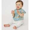 Waterproof Bib, Light Floral - Bibs - 2