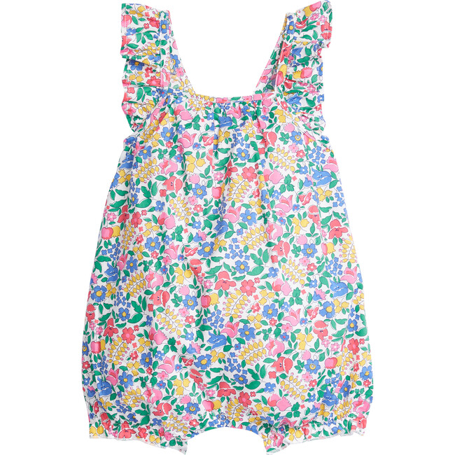 Tribeca Sleeveless Ruffle Shoulder Bubble, Tulip Garden