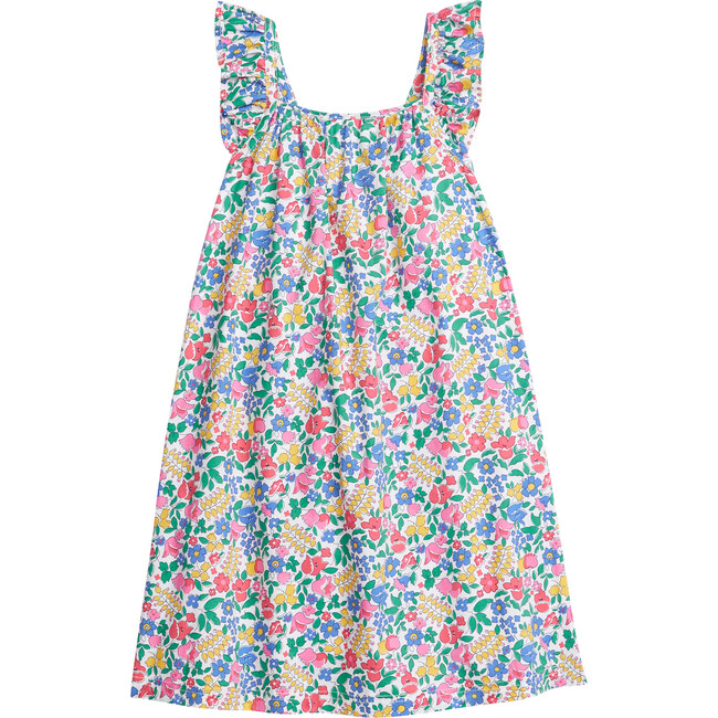 Tribeca Sleeveless Ruffle Shoulder Dress, Tulip Garden