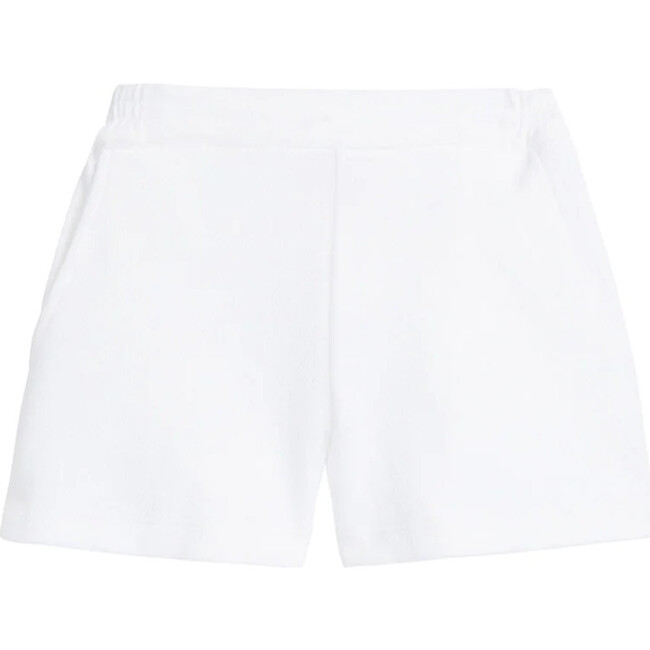 Basic Tailored Front Waistband Shorts, White