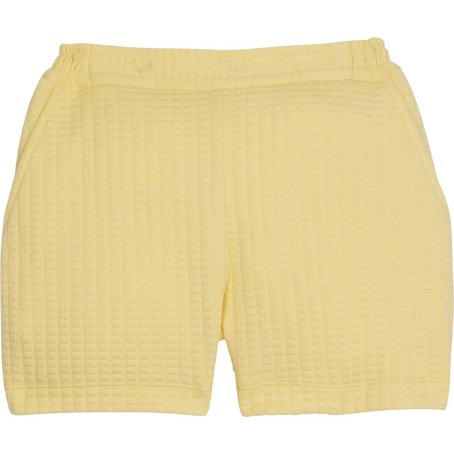 Basic Tailored Flat Front Shorts, Popcorn