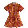 Tango Tropics Print Cotton Playsuit, Orange - Rompers - 1 - thumbnail