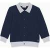 Pineda Cotton Jacket, Navy - Shirts - 1 - thumbnail