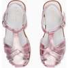 Sofia Leather Sandals, Metallic Pink - Sandals - 1 - thumbnail