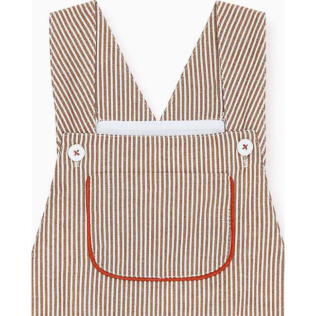 Ingrid Dungarees, Camel - Dresses - 2