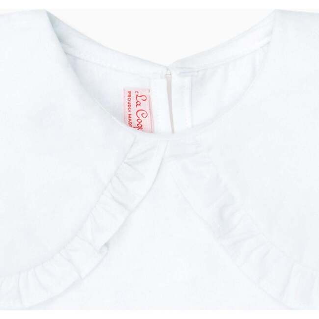 Nolina Cotton Top, White - Shirts - 3
