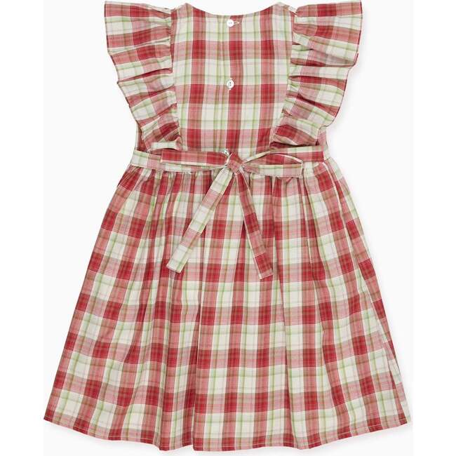 Blanca Smock Dress, Red Check - Dresses - 3