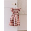 Blanca Smock Dress, Red Check - Dresses - 4