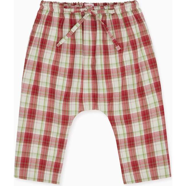 Alex Baby Trousers, Red Check