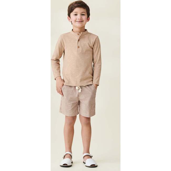 Cortino Cotton Shorts, Camel - Shorts - 2
