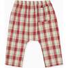 Alex Baby Trousers, Red Check - Pants - 3