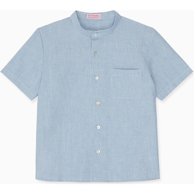 Arcos Linen Mix Shirt, Blue