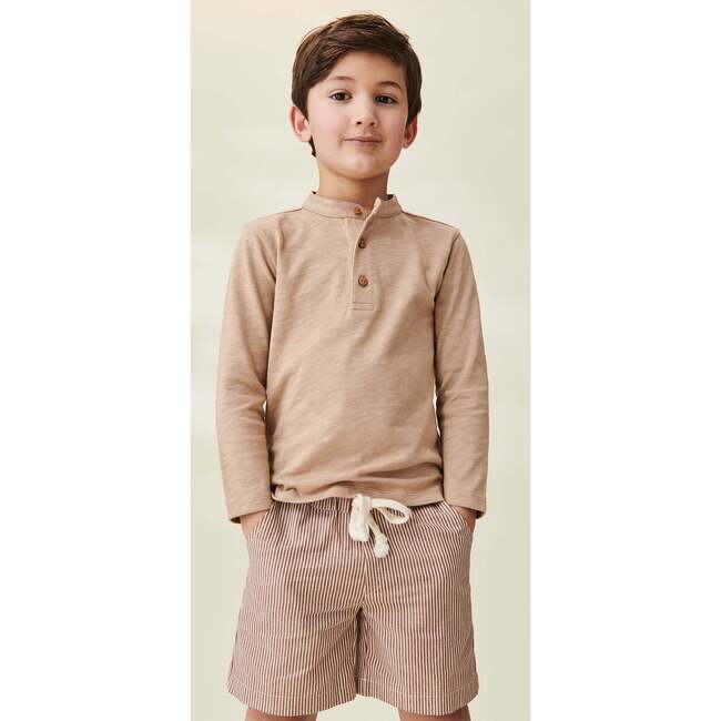 Cortino Cotton Shorts, Camel - Shorts - 4
