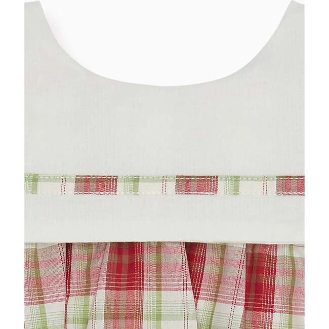 Gloria Baby Girl Romper, Red Check - Rompers - 3