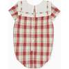 Gloria Baby Girl Romper, Red Check - Rompers - 4