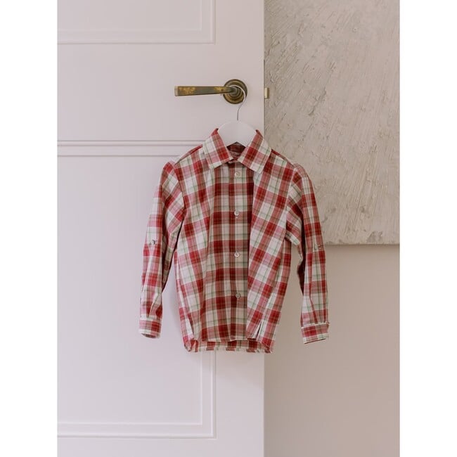 Nico Shirt, Red Check - Shirts - 2