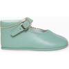 Leather Baby Mary Jane Shoes, Pale Green - Mary Janes - 3